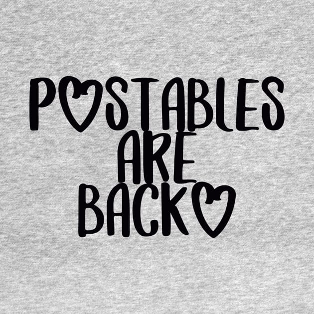 POstables are Back (Dark Font) by Hallmarkies Podcast Store